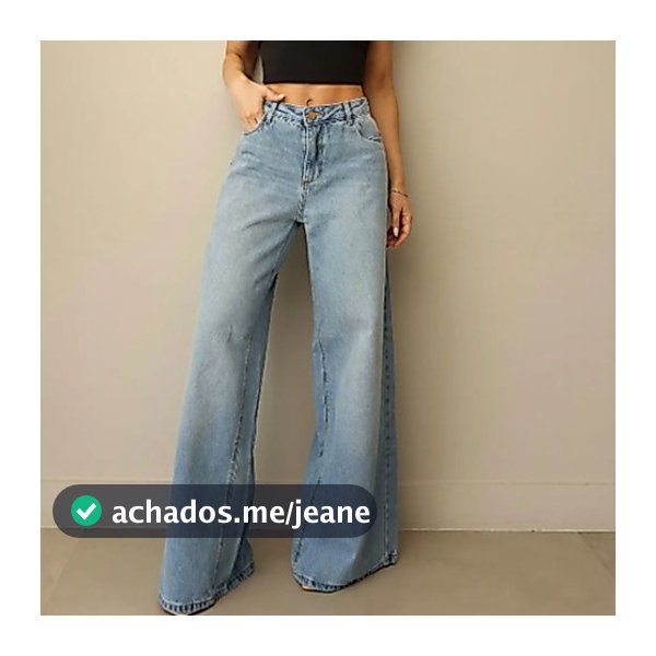 Calça Wide Leg Jeans Feminina Visual Moderno e Sofisticado