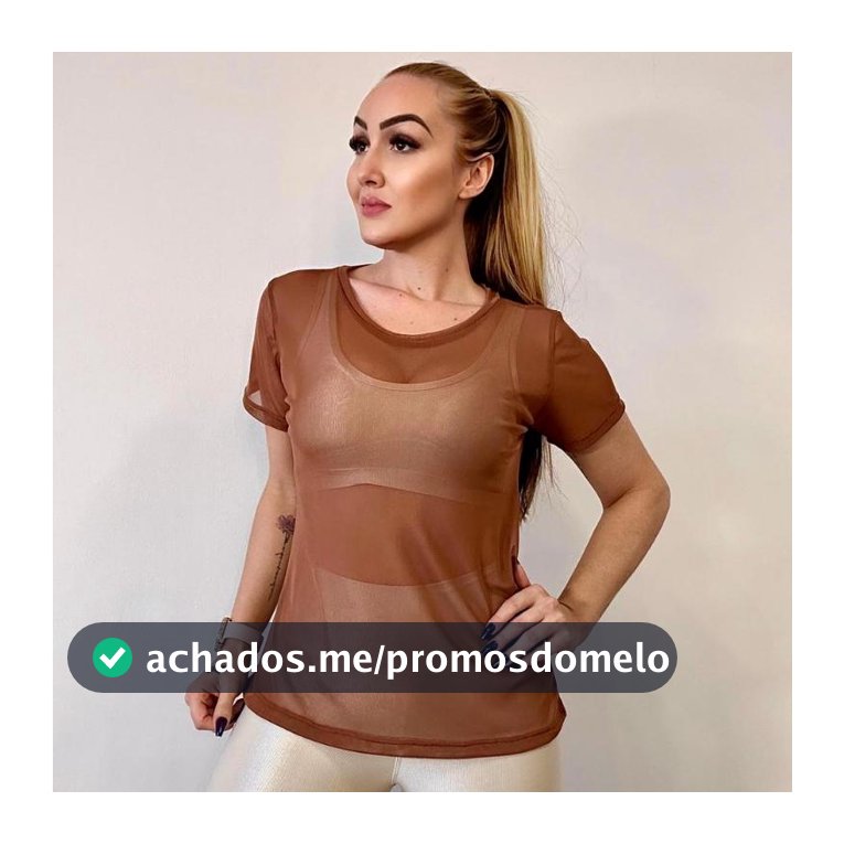Blusa Feminina De Tule Transparente Academia Fitness Camisão Fitness