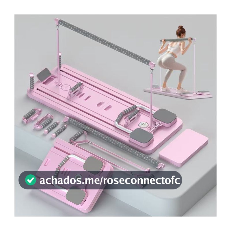 Prancha Para Pilates e Abdominal Multifuncional 9 em 1 | Treino Completo, Dobrável, Portátil