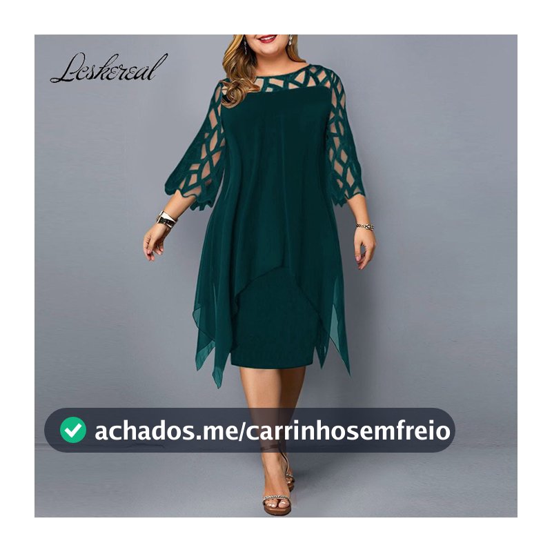 Vestido casual feminino de chiffon oco solto 2022 vestidos de verão plus size
