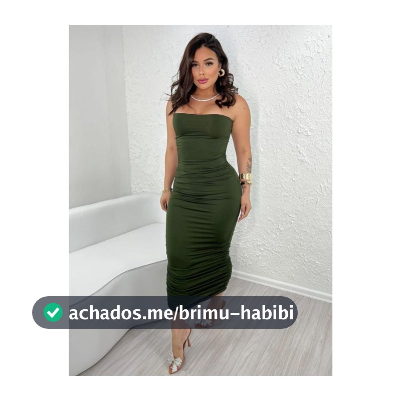 Vestido feminino Midi Moda Gringa Tomara Que Caia Franzido nas Laterais Elegante longo festa casamento