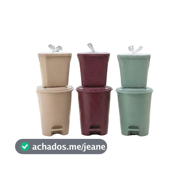 Lixeira para pia + lixeira de piso, Kit lixeira de cozinha.
