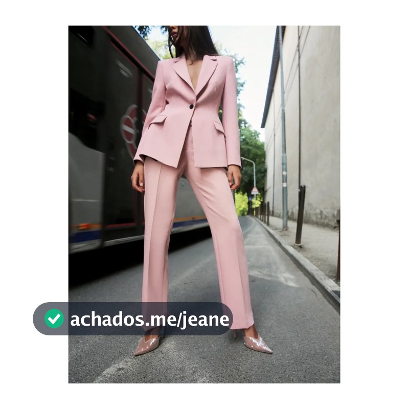 2025 Outono Novo Estilo Feminino Slim-fit Lapela Blazer de Manga Comprida8616595  Calças largas8605595