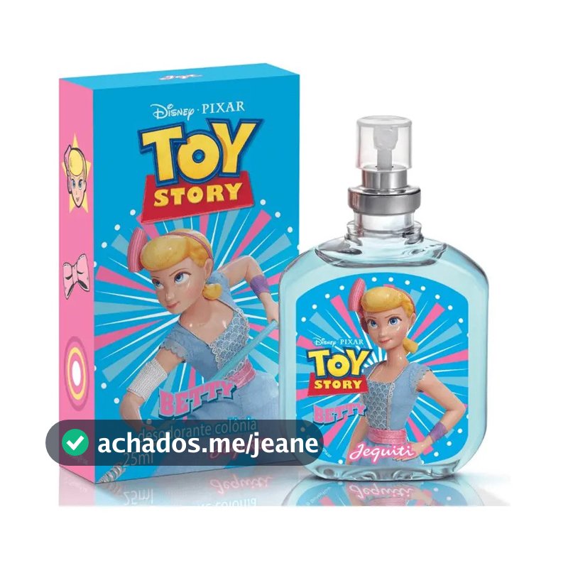 Perfume Feminino Betty Toy Story Jequiti 25ml Desodorante Colônia Frutal Confortável Infantil Original Fragrância