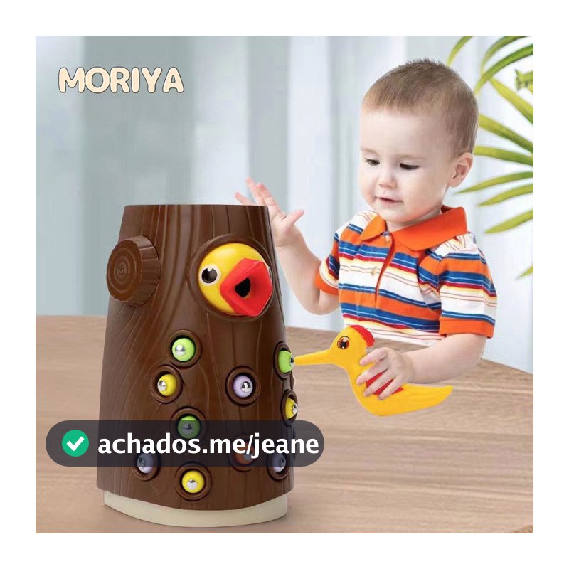 Brinquedo Pica-Pau para o Desenvolvimento Intelectual | Capturador Magnético de Insetos para Crianças de 2 a 5 Anos