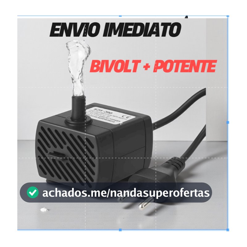 Bomba Submersa180l/h Bivolt Bombinha  Para Aquário Fonte Água Bebedouro Pet Bomba de Aquário