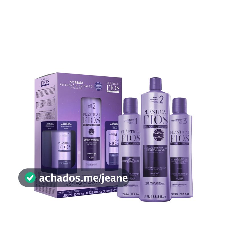 Cadiveu Professional Kit Plástica dos Fios Disciplina Máxima (3 produtos)