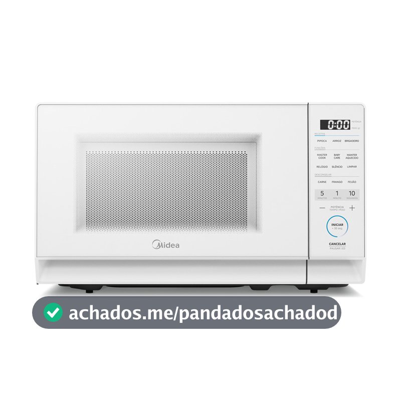 Micro-ondas Midea 20L MasterCook 6 funções MHP20B1 Branco