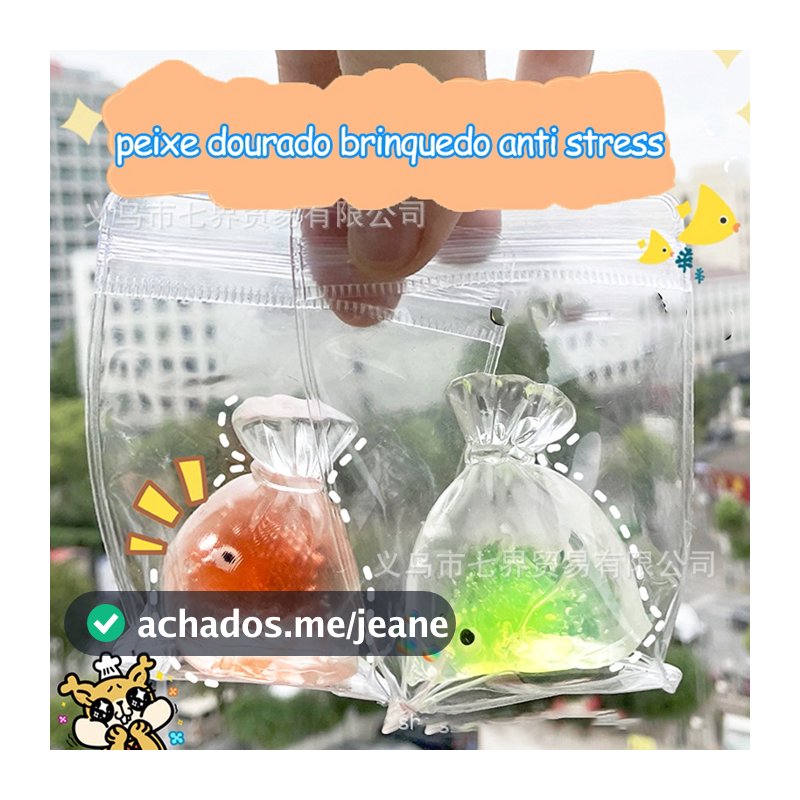 Peixe dourado brinquedo anti stress fofo/anti estresse brinquedo de espremer/Fidget Toy/brinquedo de apertar anti stress/brinquedos anti estresse/Pop it brinquedo anti estresse/squishy grande/Fidget Toys/brinquedo ante estresse/brinquedos de apertar/Mochi