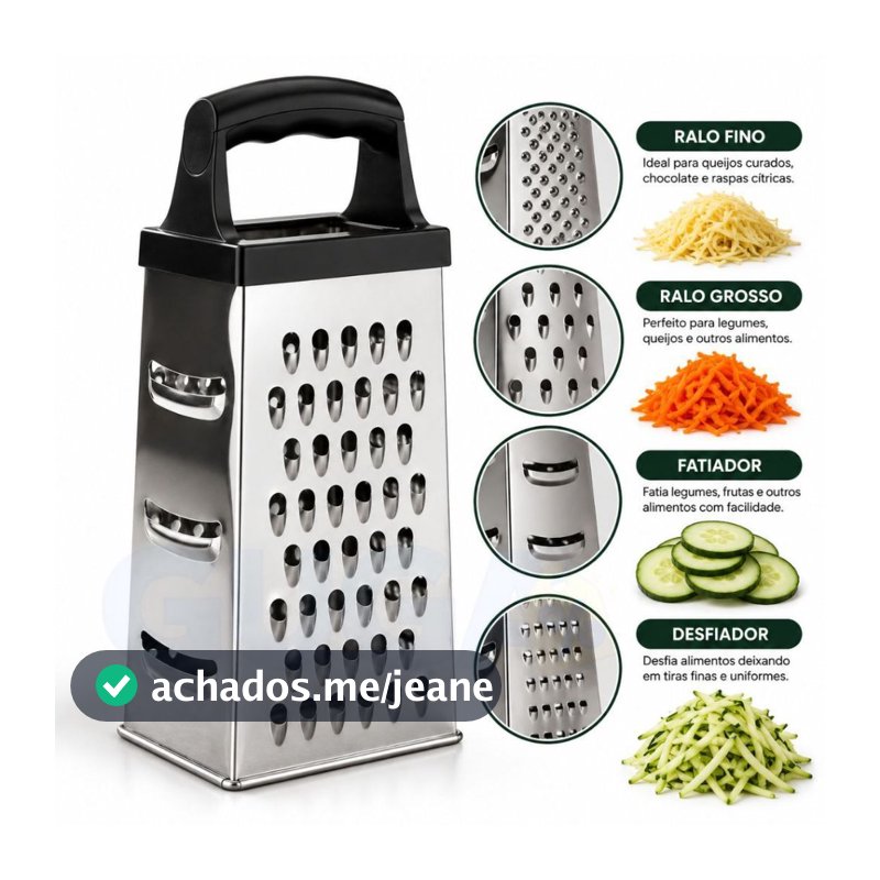 Ralador Grande ou Mini Ralador Ralador de Legumes Cortador de Legumes Fatiador de Legumes Aço Inox