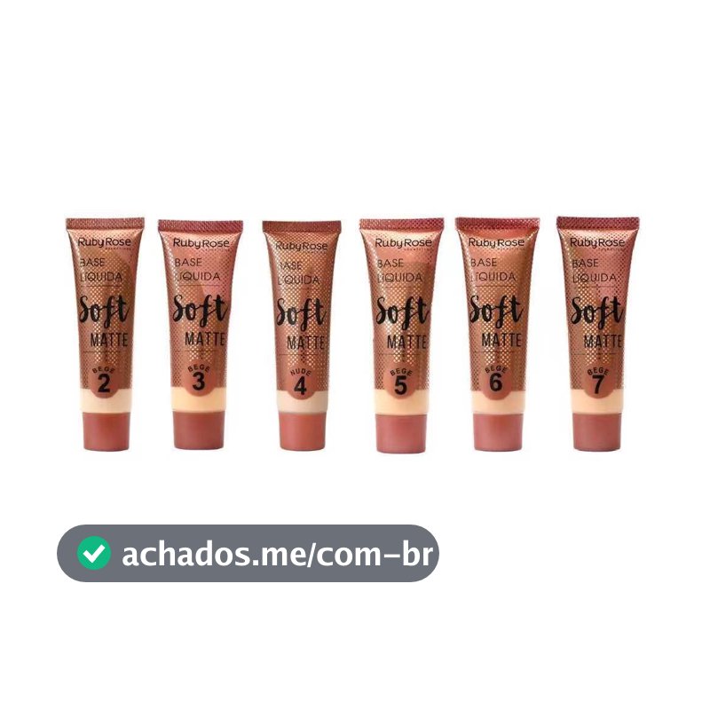 Base Líquida Soft Matte Bege Ruby Rose Hb-8050