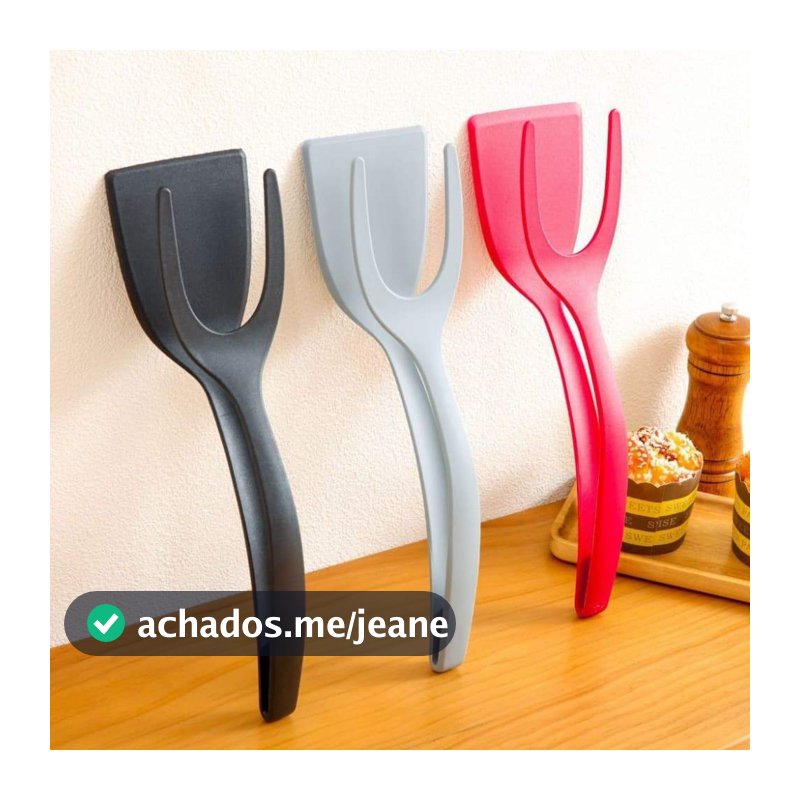 Utensílio Cozinha Espátula E Pegador Antiaderente 2 Em 1