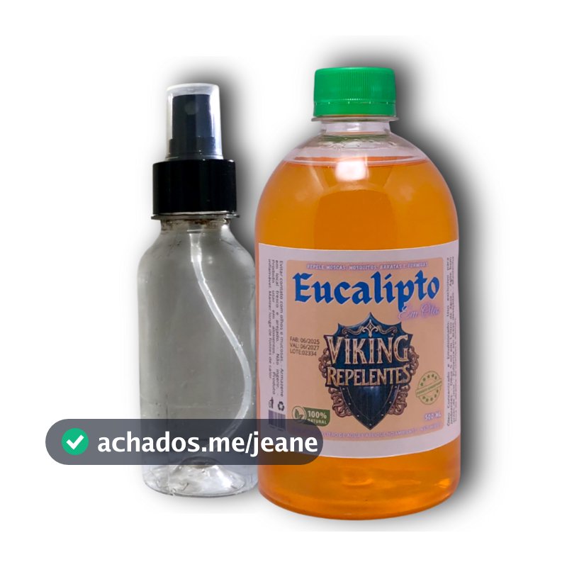 ÓLEO DE EUCALIPTO CONCENTRADO 1x500ML + SPRAY 120ML - REPELENTE