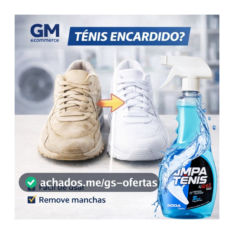 Limpa Tênis Provita 500ml – Remove Encardido e Sujeira Pesada | Branco de Novo