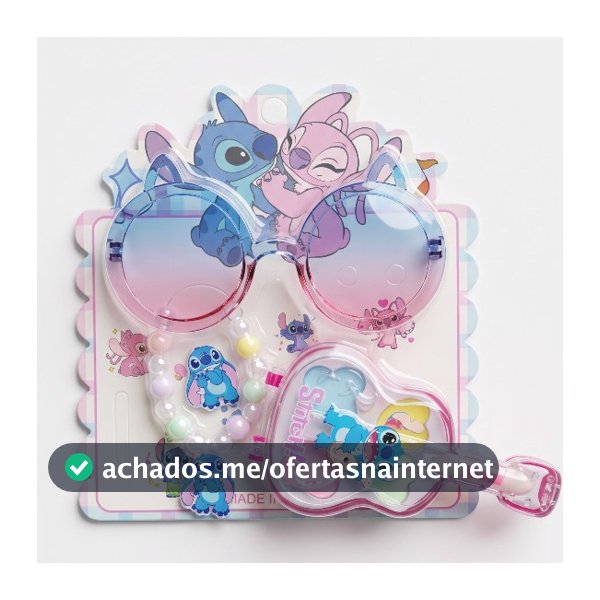 óculos+pulsera+anel+maquiagem infantil Kit 4 peças - stith.
