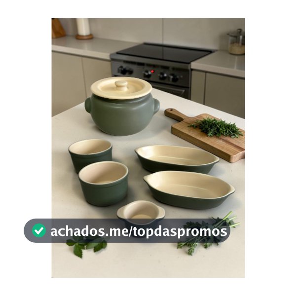 Kit Feijoada e Caldo Verde com Marfim Cerâmica Matte 5-6 Peças