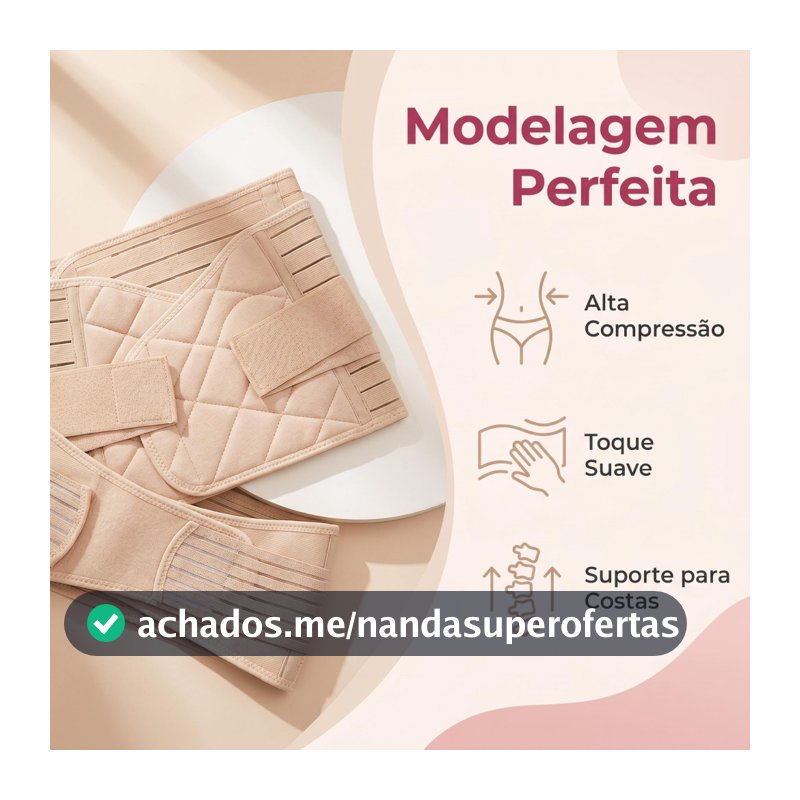 Cinta Abdominal Recuperação Pós Cesárea e Normal Ajuste Fácil
