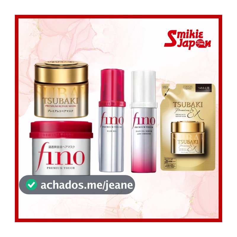 Máscara Capilar Fino Premium Touch 230g/Óleo Essência 70ml/Reparadora Tsubaki 180g