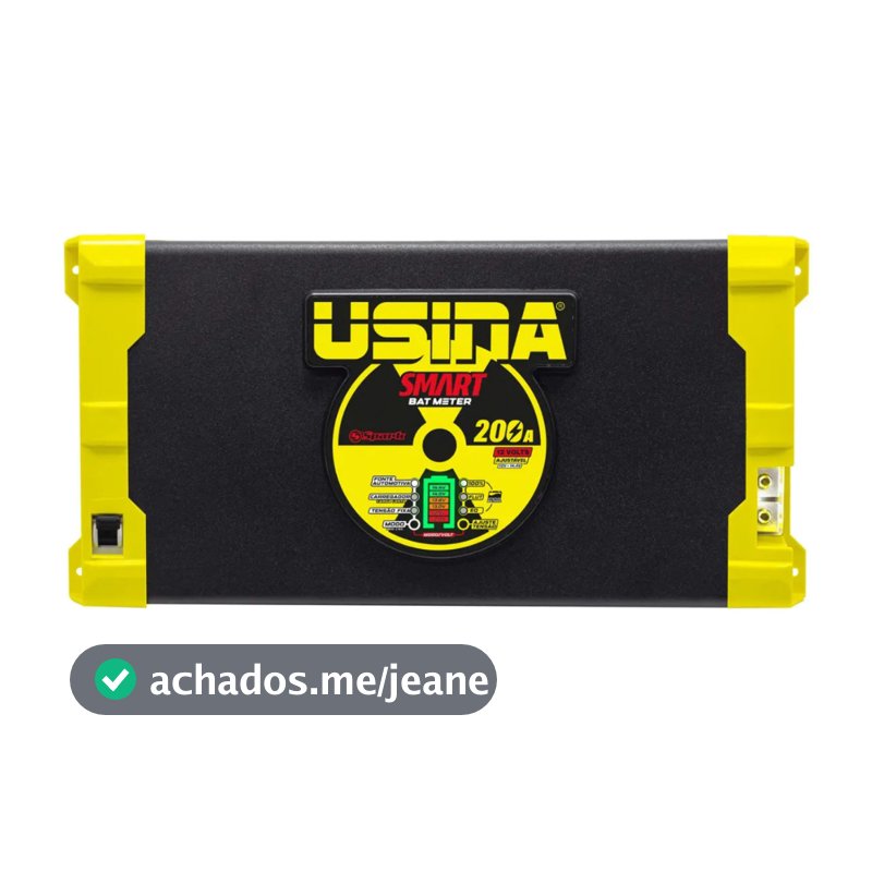 Fonte Carregador Usina Smart Battery Meter 200A 12V Bivolt Som Automotivo Durabilidade e eficiência