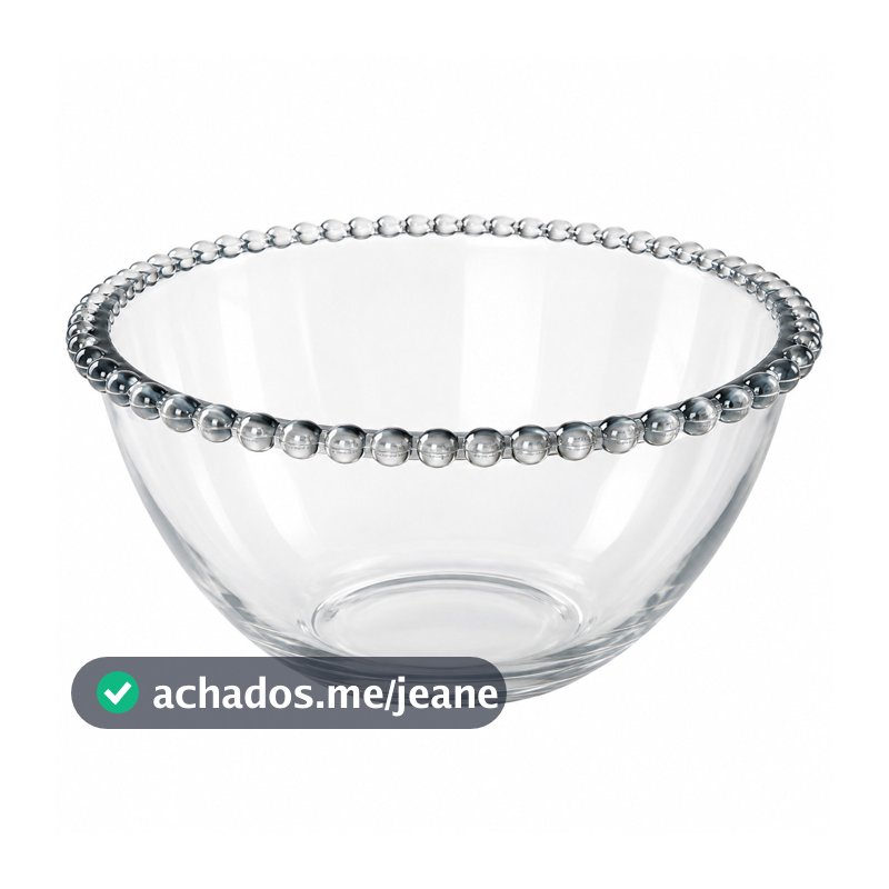 Saladeira de Vidro Resistente para Saladas, Frutas e Sobremesas Tijela Bowl
