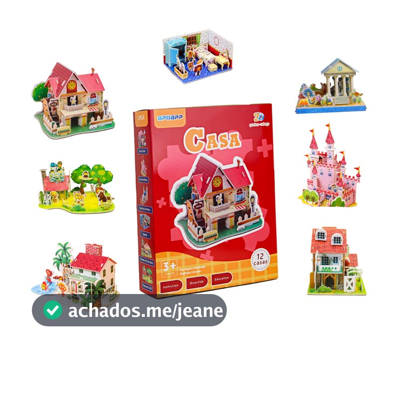 Kit  Quebra Cabeças Educativos Infantil 3d Diy Feito À Mão Presente