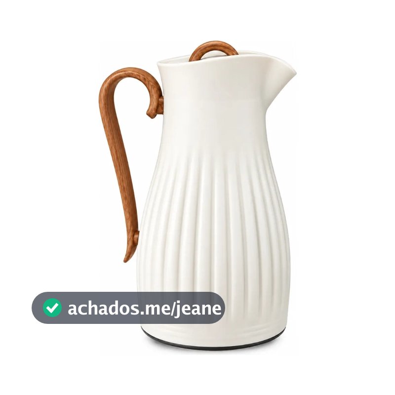 Garrafa Térmica Luxo Sara Bege 1 Litro Café Chá Tuut