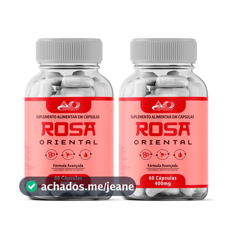 2x Rosa Oriental 60 Caps - Cuidados Com A Pele Loja Oficial Pague 1 Leve 2