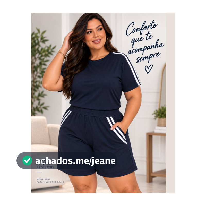 Conjunto  Feminino  Verão Short e Blusa Moletinho Moda Gringa