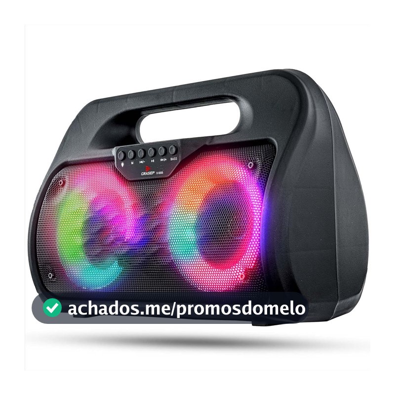 Caixa De Som Portátil Bluetooth Amplificada USB SD Radio Fm MP3 Pendrive TWS