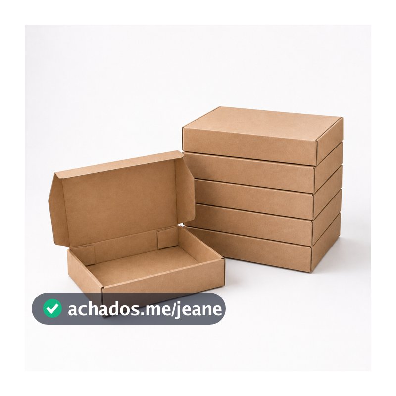 Kit 100 Caixas Papelão Maleta 16x11x3 Mini Envio Embalagem Kraft Resistente Ecommerce