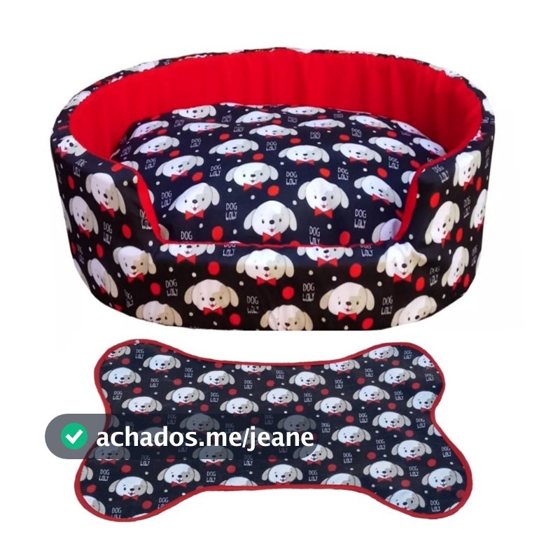 caminha pet médio cama redonda de cachorro cama pra pets até 12kg+ tapete de comedouros
