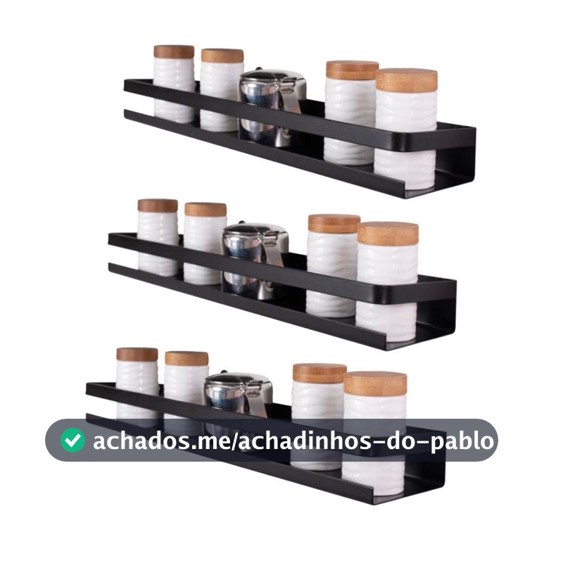 Kit 3 Prateleiras de 50 cm Multiuso