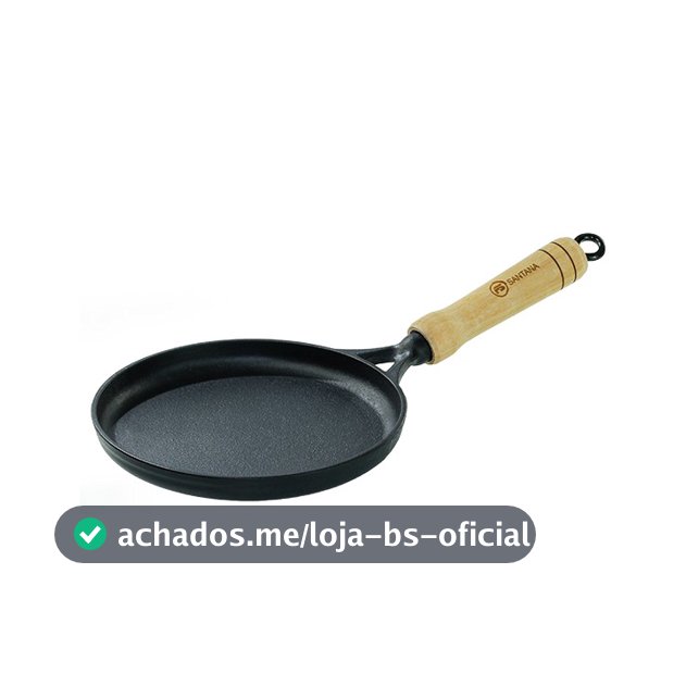 Tapioqueira Frigideira  Ferro Fundido Fundição Santana - 18 cm