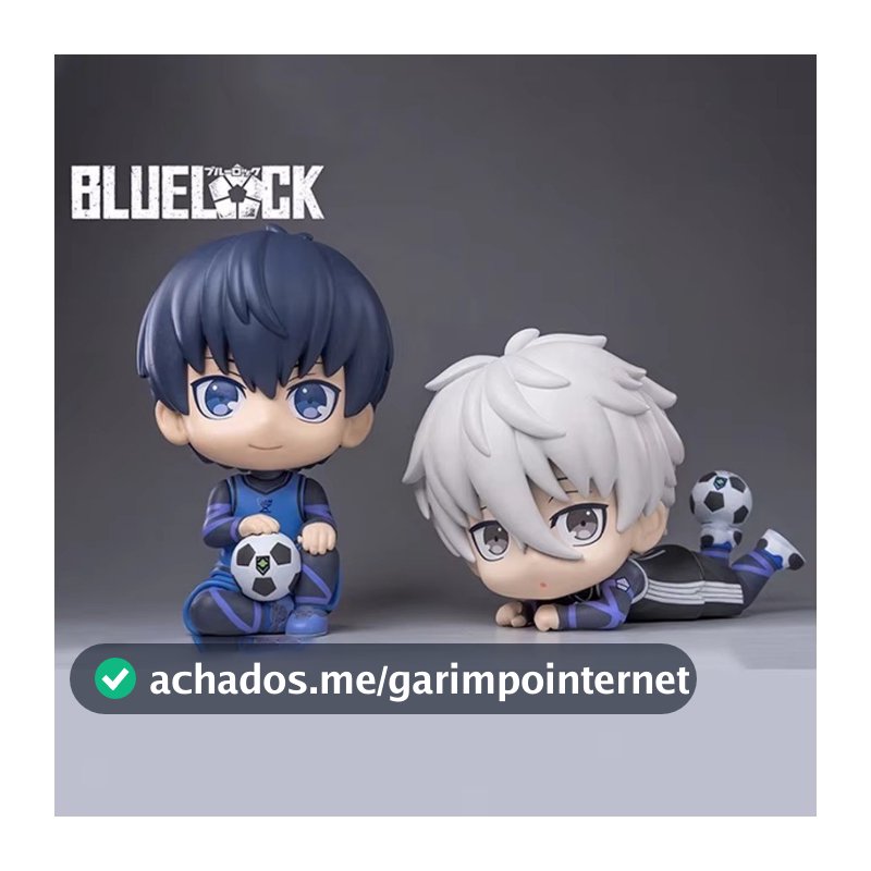 10cm Versão Q Bloqueio Azul Anime Figura Nagi Seishiro Isagi Yoichi Coleção Modelo Estatueta Boneca Brinquedo Presente D