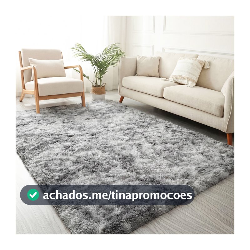 Tapete Sala 2,00 x 1,50 Quarto Peludo Felpudo