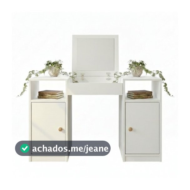 Promoção! Penteadeira Compacta com Espelho Interno - Cor