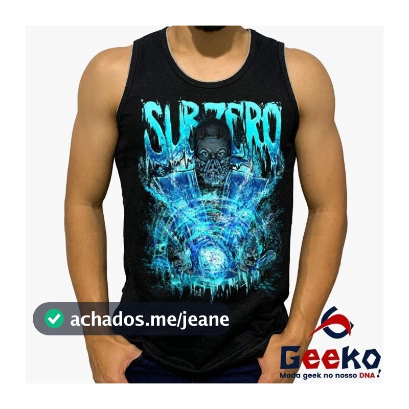 Regata Geek Sub Zero - Mortal Kombat - MK - All Geek
