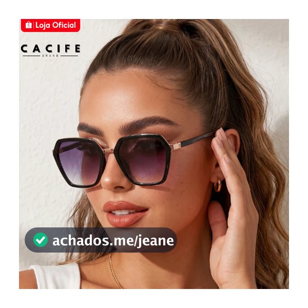 Óculos de Sol Kingston Quadrado Premium Geométrico Vintage Blogueira uv400 oculos de sol Feminino