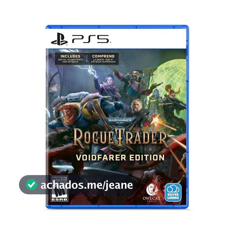 Warhammer 40000 Rogue Trader Voidfarer Edition PS5 Midia Fisica
