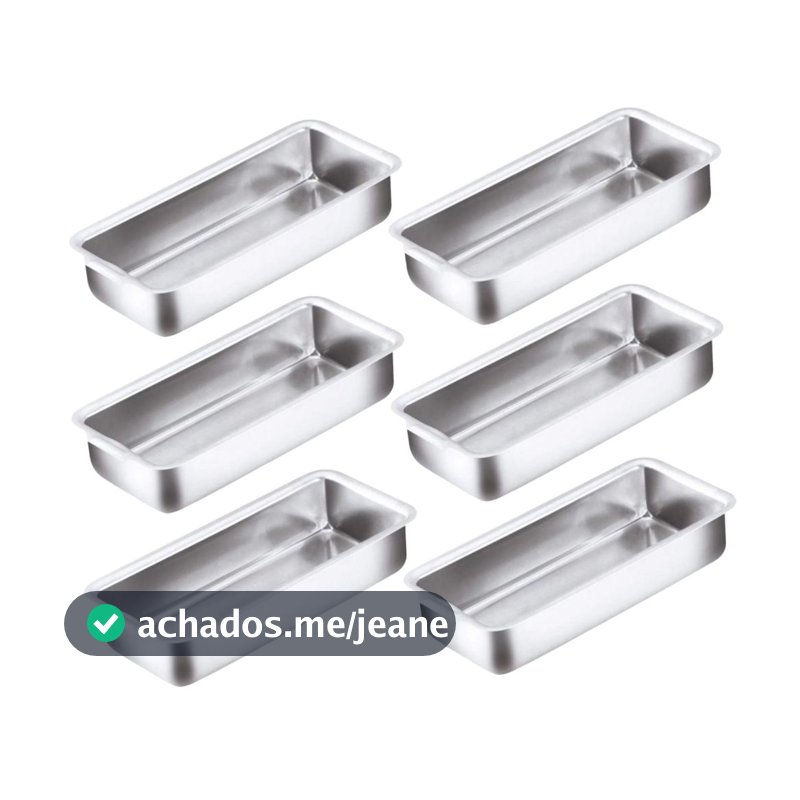 KIT com 6 Formas de Pão Caseiro  Bolo Inglês nº1 - nº2 - nº3 Aluminio Resistente
