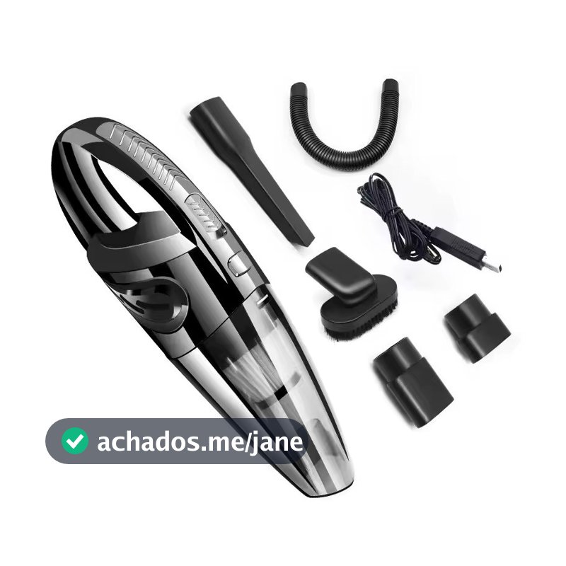 Aspirador de Pó Portátil Sem Fio 70W Bateria HEPA USB Oásis OIH-2905