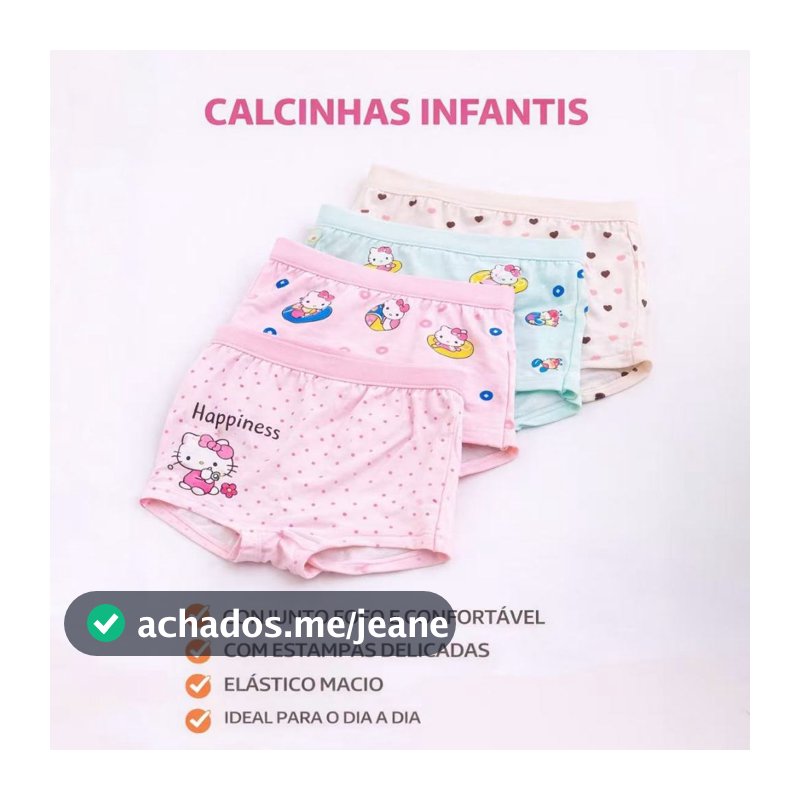 Kit Até 12 Calcinhas Boxer Infantil Conforto Diário Cores Sortidas Tecido Macio e Respirável