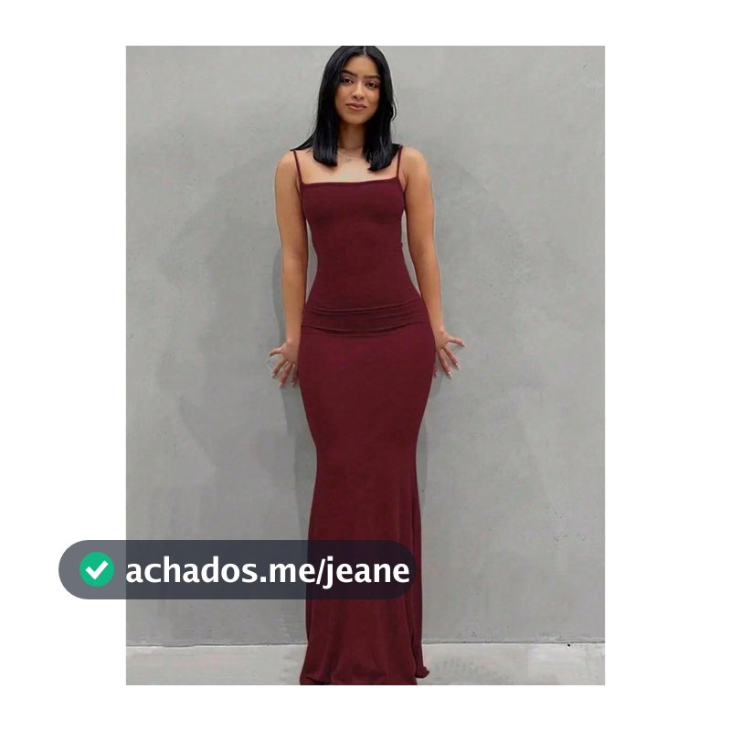 Vestido Longo Alça Fina Colado Suplex Caimento Perfeito Festa Réveillon Formatura Verão