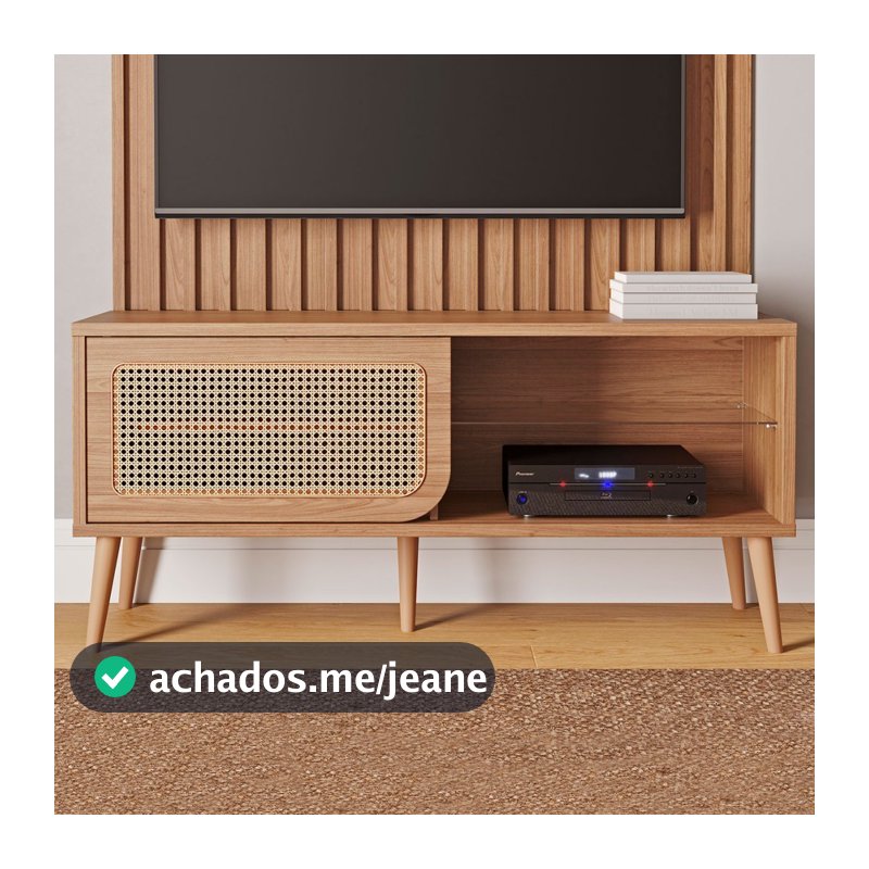 Rack para TV Até 55 Polegadas 1 Porta Freijó Tb312 Jj - Dalla Costa