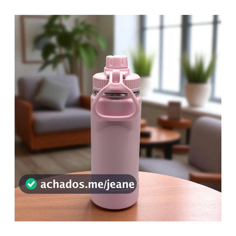 Garrafa Térmica 550ml Sem Bpa Ideal Para Academia Aço Inox Base Silicone