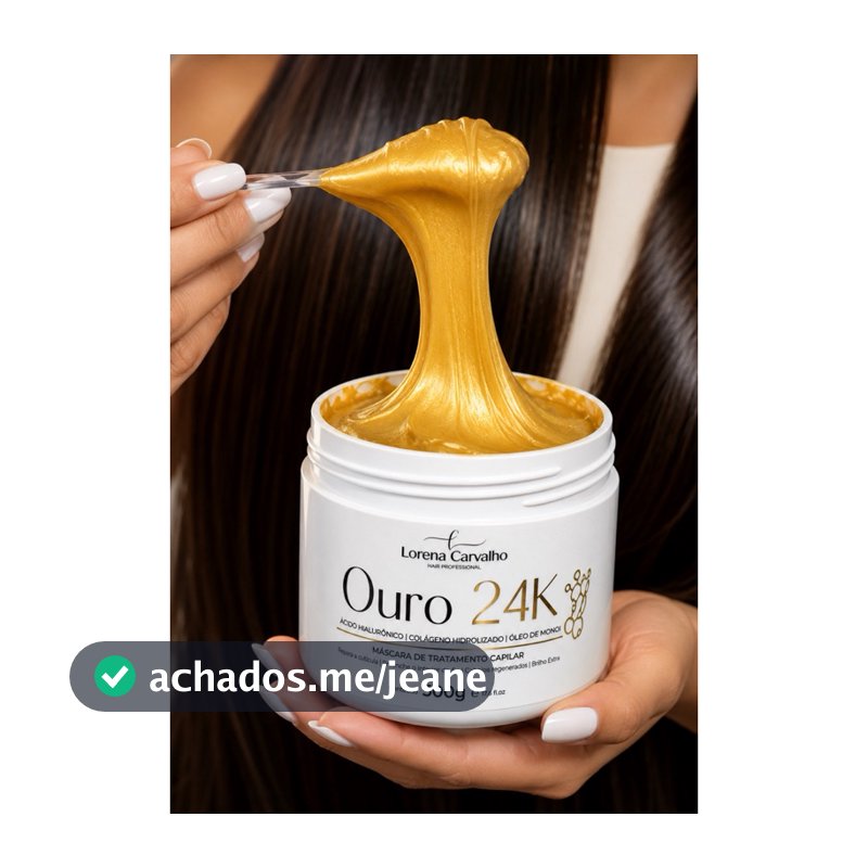 Máscara de hidratação Tratamento Ouro 24K 500g