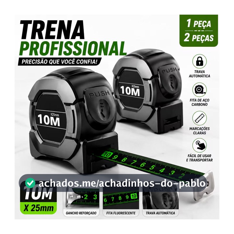 1Peça/2 Peças Trena Profissional Fita Métrica Fluorescente Com Trava 5M/7.5M/10M Aço Inoxidável Alta Precisão