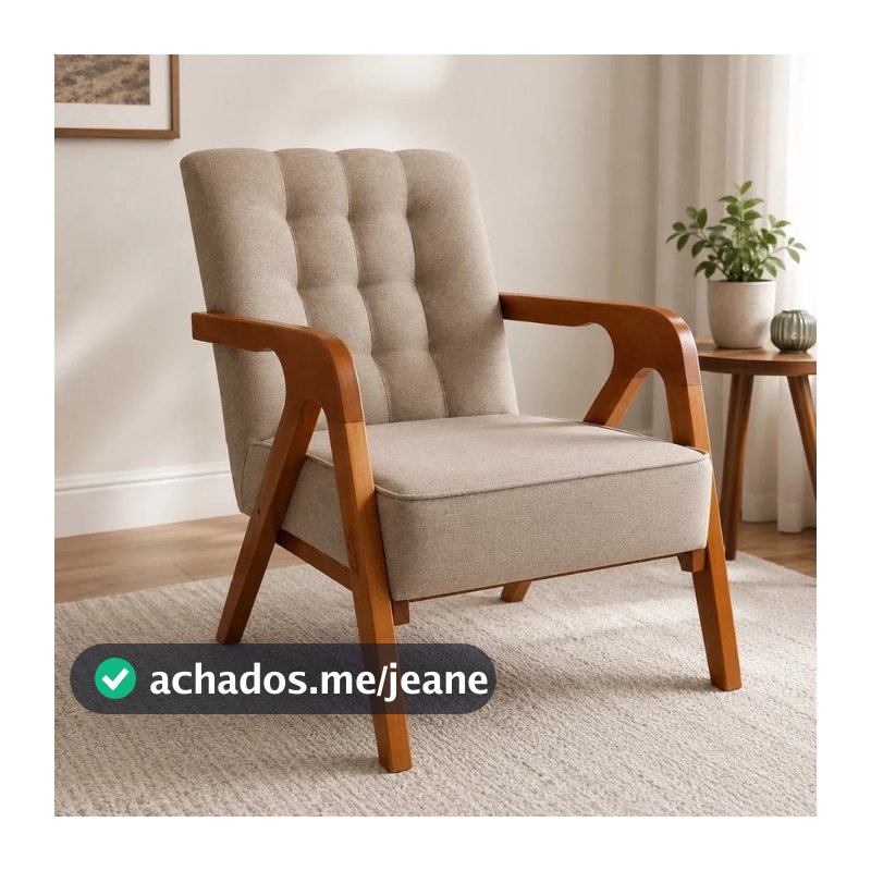 Poltrona Lívia Decorativa Moderna Sala Quarto Confortável