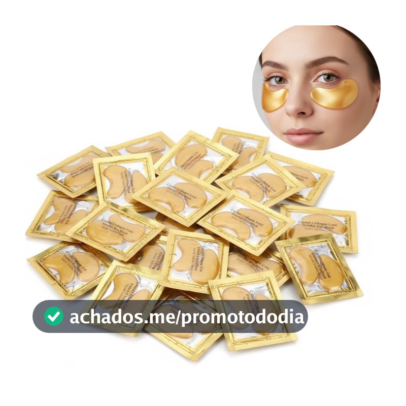 Kit Máscaras Colágeno Trata Olheiras Adesivo Antirrugas Gel Pads Skin Care Tratamento Olhos