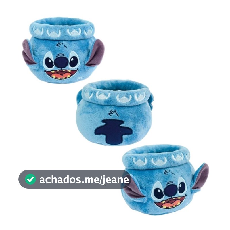 Porta Lápis e Porta Treco Organizador de Mesa Escritório Pelúcia Caneta Original Stitch Disney | DAC